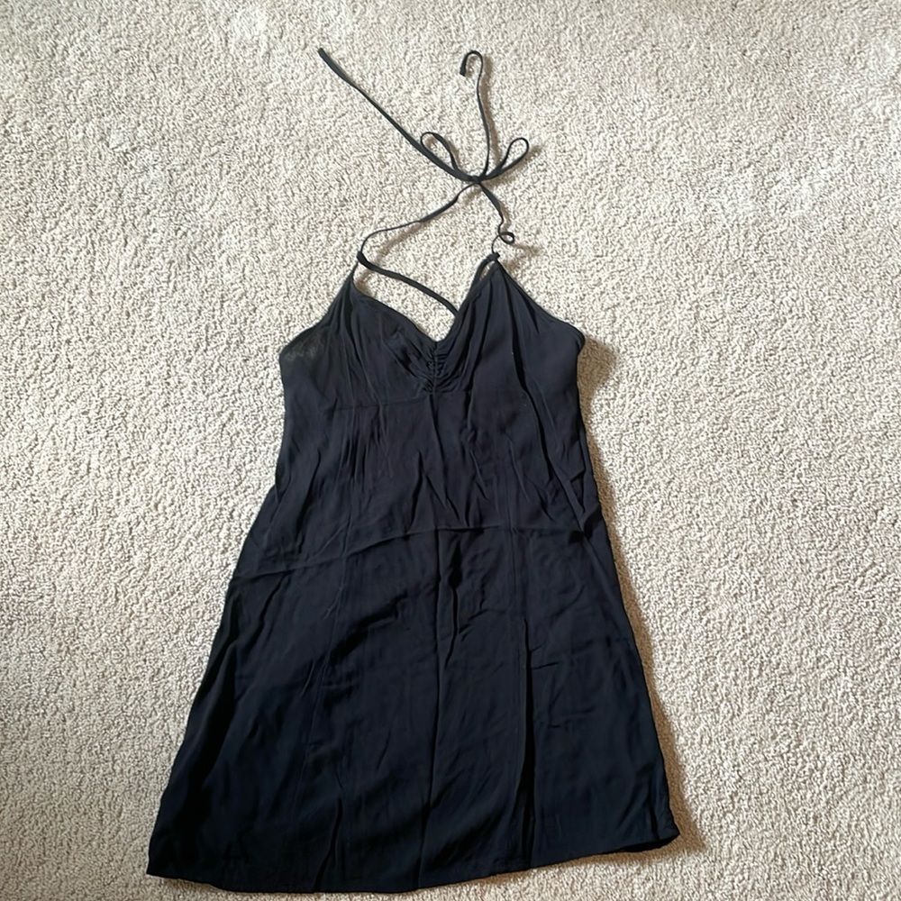Wild Fable Black Mini Halter Dress